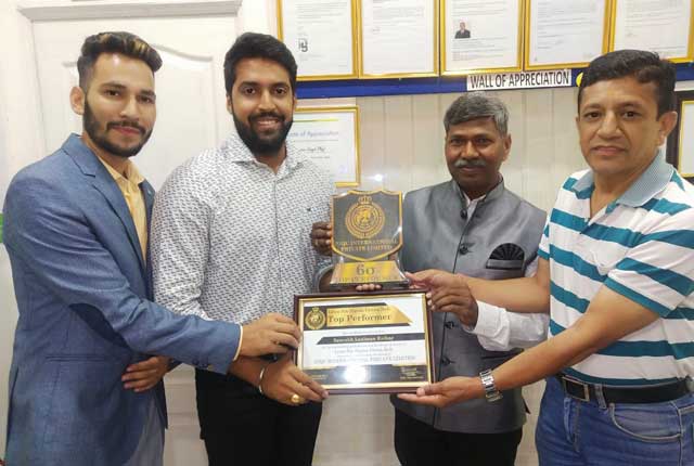 Prof. Saurabh Raikar received '6 Sigma Top Performer' award by NIQC, International